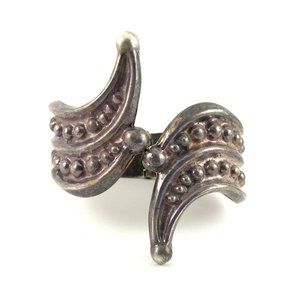 Vintage HOB Sterling Silver 925 Taxco Mexico Hinged Bracelet